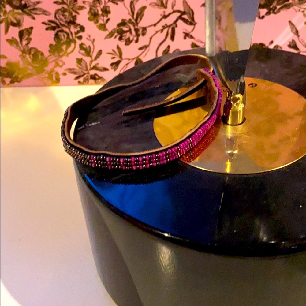 Chan Luu Beaded Leather Bracelet